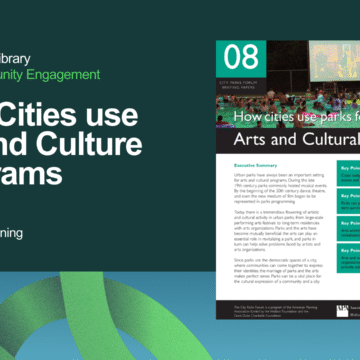 How Cities use  Art and Culture programs