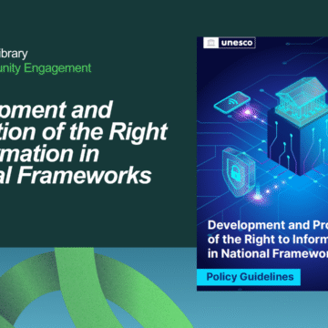 Development and Promotion of the Right to Information in National Frameworks