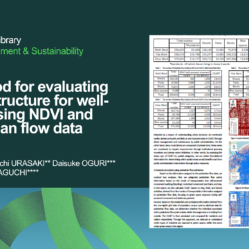 A Method for Evaluating Urban Structure for Well-Being Using NDVI and Pedestrian Flow Data A Method for Evaluating Urban Structure for Well-Being Using NDVI and Pedestrian Flow Data